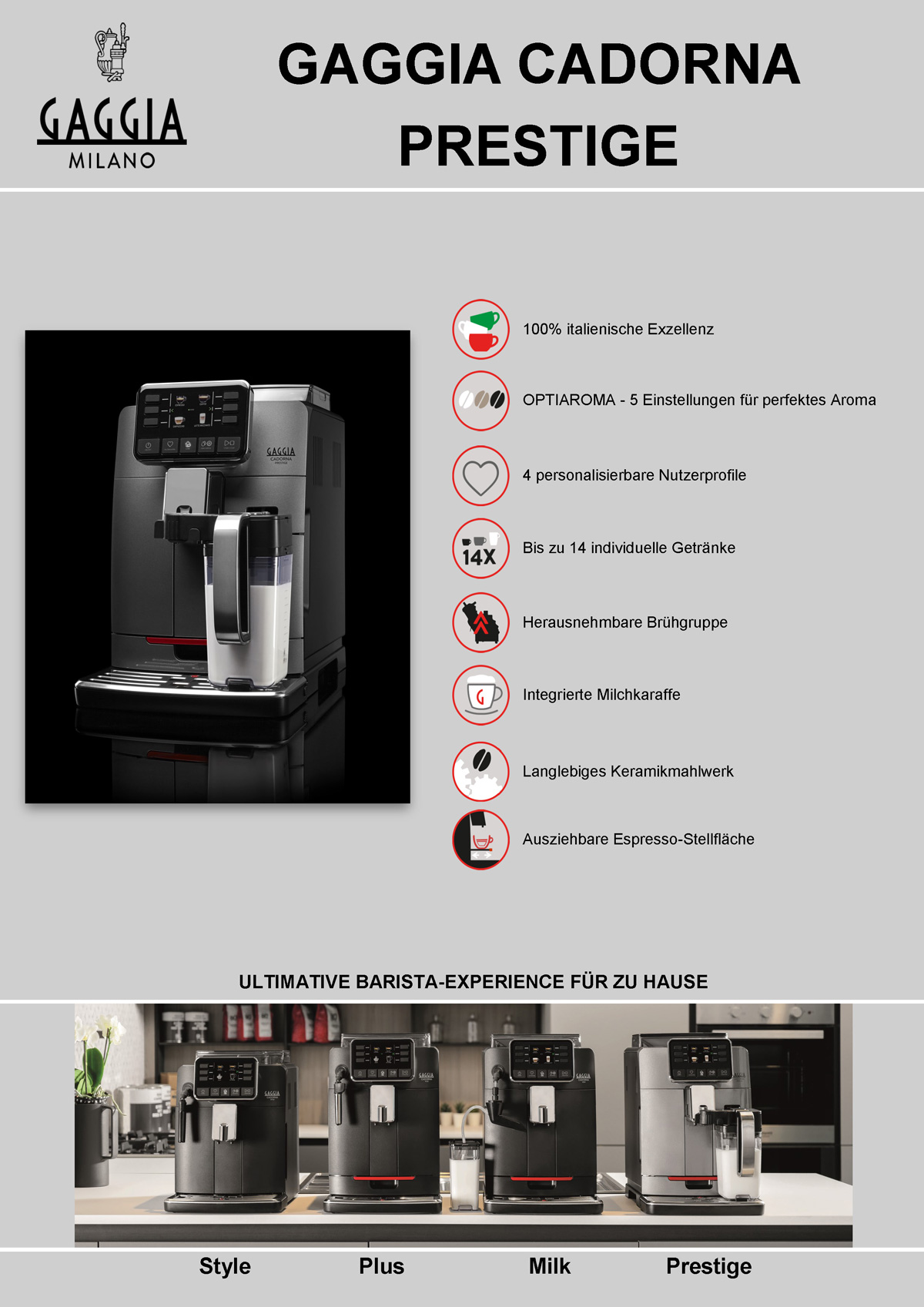 Gaggia Cadorna Kaffeevollautomat